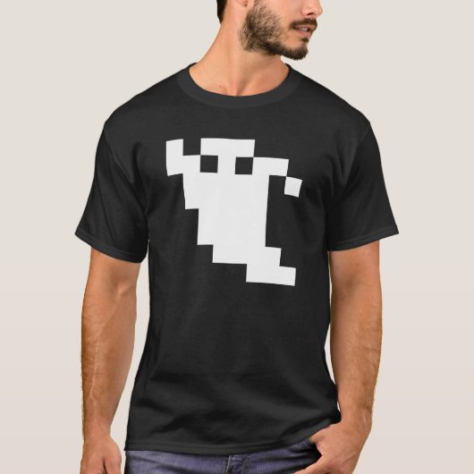 8 Bit Pixel Ghost T-Shirt (Vorderseite)