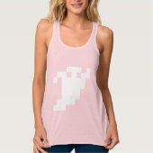 8 Bit Pixel Ghost Tank Top (Vorderseite)