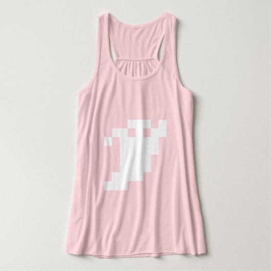 8 Bit Pixel Ghost Tank Top (Design Vorderseite)