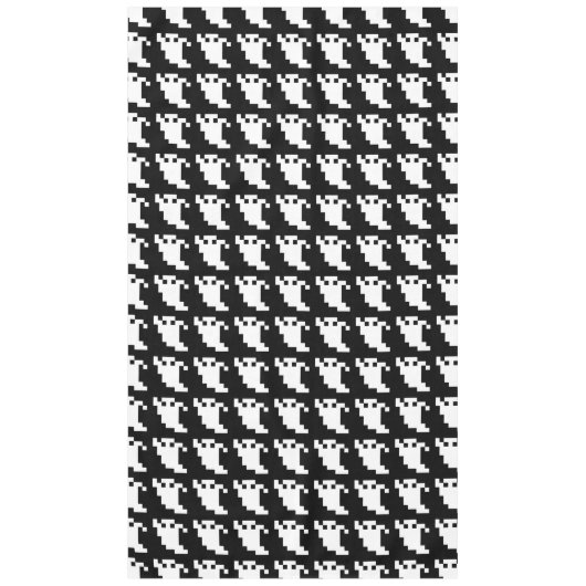 8 Bit Pixel Ghost Tischdecke (Vorderseite)