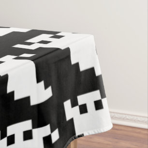 8 Bit Pixel Ghost Tischdecke