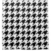 8 Bit Pixel Hahnentrittmuster Karo Muster Duschvorhang (Vorderseite)