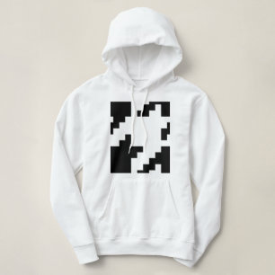 8 Bit Pixel Hahnentrittmuster Karo Muster Hoodie