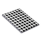 8 Bit Pixel Hahnentrittmuster Karo Muster Notizblock (Rechte Seite)