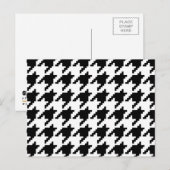 8 Bit Pixel Hahnentrittmuster Karo Muster Postkarte (Vorne/Hinten)