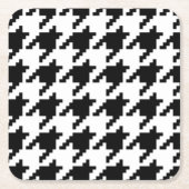 8 Bit Pixel Hahnentrittmuster Karo Muster Rechteckiger Pappuntersetzer (Vorderseite)