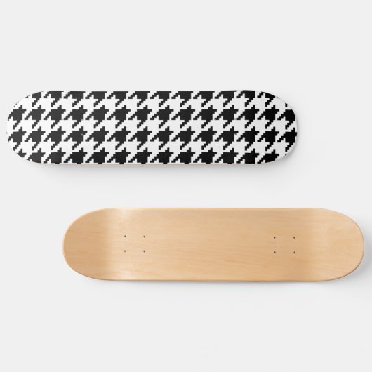 8 Bit Pixel Hahnentrittmuster Karo Muster Skateboard (Horizontal)