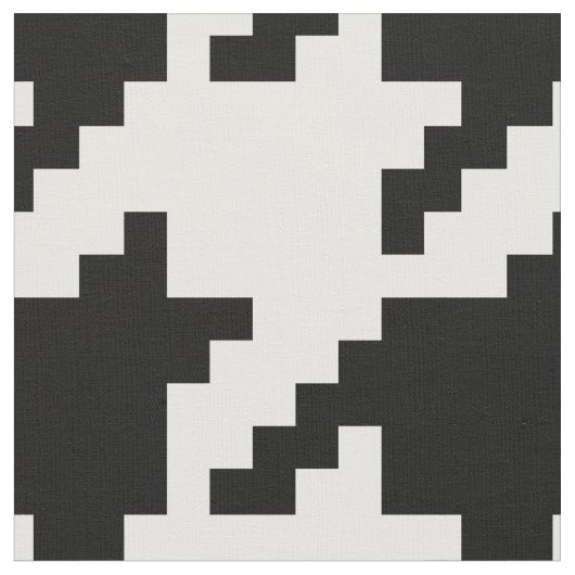 8 Bit Pixel Hahnentrittmuster Karo Muster Stoff (Nahaufnahme)