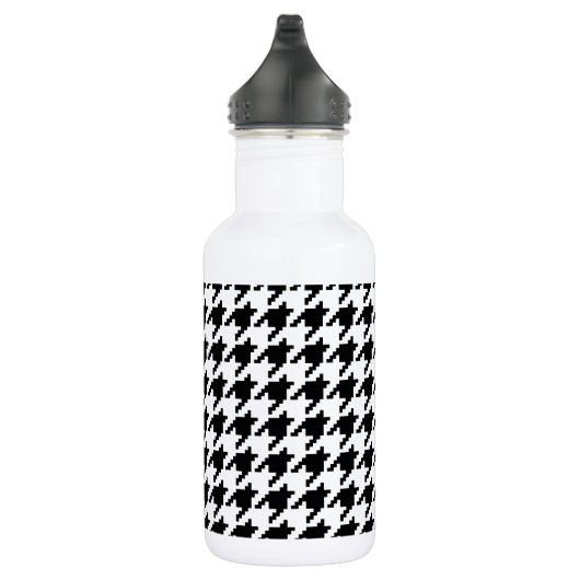 8 Bit Pixel Hahnentrittmuster Karo Muster Trinkflasche (Rechts)