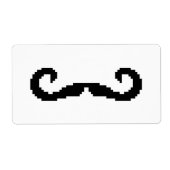 8 Bit Pixel Handlebar Mustache (Vorne)