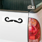 8 Bit Pixel Handlebar Mustache Autoaufkleber (Auf Lkw)