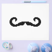 8 Bit Pixel Handlebar Mustache Flyer (Einzeln)