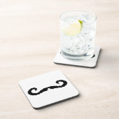 8 Bit Pixel Handlebar Mustache Getränkeuntersetzer (Rechte Seite)