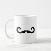 8 Bit Pixel Handlebar Mustache Kaffeetasse (Links)