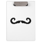 8 Bit Pixel Handlebar Mustache Klemmbrett (Vorderseite)