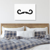 8 Bit Pixel Handlebar Mustache Leinwanddruck (Insitu (Schlafzimmer))