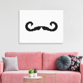 8 Bit Pixel Handlebar Mustache Leinwanddruck (Insitu (Wohnzimmer))