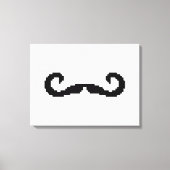 8 Bit Pixel Handlebar Mustache Leinwanddruck (Vorderseite)