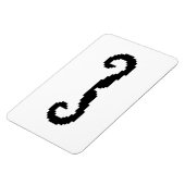 8 Bit Pixel Handlebar Mustache Magnet (Linke Seite)