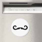 8 Bit Pixel Handlebar Mustache Magnet (In Situ (Geschirrspüler))