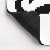 8 Bit Pixel Handlebar Mustache Mousepad (Ecke)
