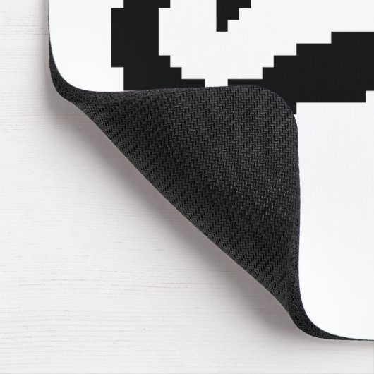 8 Bit Pixel Handlebar Mustache Mousepad (Ecke)