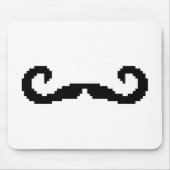 8 Bit Pixel Handlebar Mustache Mousepad (Vorne)
