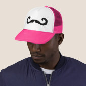 8 Bit Pixel Handlebar Mustache Truckerkappe (Beispiel)