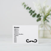 8 Bit Pixel Handlebar Mustache Visitenkarte (Stehend Vorderseite)