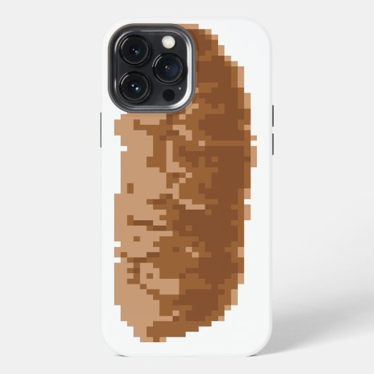 8 Bit Pixel-Kot iPhone Hülle (Rückseite)