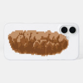 8 Bit Pixel-Kot iPhone Hülle (Rückseite (Horizontal))