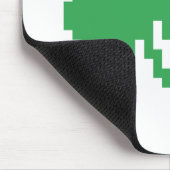 8 Bit Pixel Lucky Vierblättriges Kleeblatt Mousepad (Ecke)