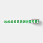 8 Bit Pixel Lucky Vierblättriges Kleeblatt Satinband (Vorderseite)