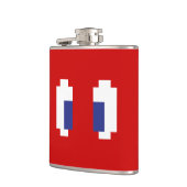 8 Bit-Pixel Manga Augen Flachmann (Links)