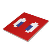 8-Bit-Pixel-Manga-Augen Fliese (Seite)
