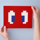 8-Bit-Pixel-Manga-Augen Flyer (Hand)