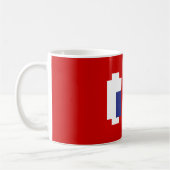 8-Bit-Pixel-Manga-Augen Kaffeetasse (Links)