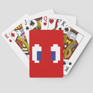 8-Bit-Pixel-Manga-Augen Spielkarten