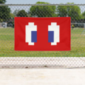 8 Bit Pixel Manga Eyes Banner (Insitu)