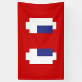 8 Bit Pixel Manga Eyes Banner (Vertikal)