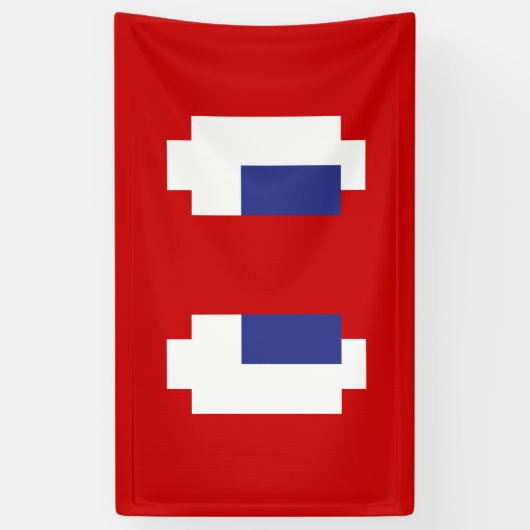 8 Bit Pixel Manga Eyes Banner (Vertikal)