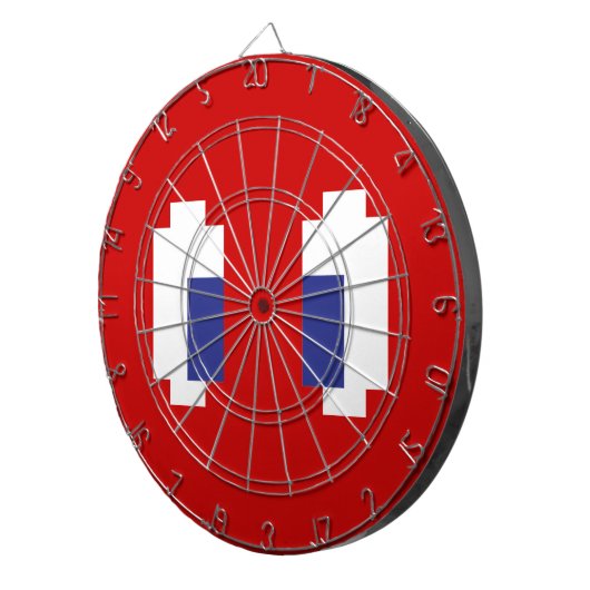 8 Bit Pixel Manga Eyes Dartscheibe (Vorderseite rechts)