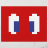 8 Bit Pixel Manga Eyes Flyer (Vorne)