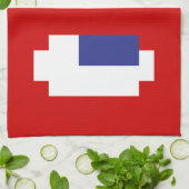 8 Bit Pixel Manga Eyes Handtuch (Gefaltet)