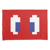 8 Bit Pixel Manga Eyes Kissenbezug (Vorderseite-Rechts)