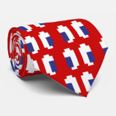 8 Bit Pixel Manga Eyes Krawatte (Gerollt)