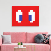 8 Bit Pixel Manga Eyes Leinwanddruck (Insitu (Wohnzimmer))