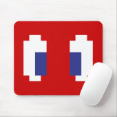 8 Bit Pixel Manga Eyes Mousepad (Mit Mouse)