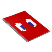 8 Bit Pixel Manga Eyes Notizblock (Rechte Seite)