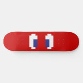8 Bit Pixel Manga Eyes Skateboard (Horizontal)